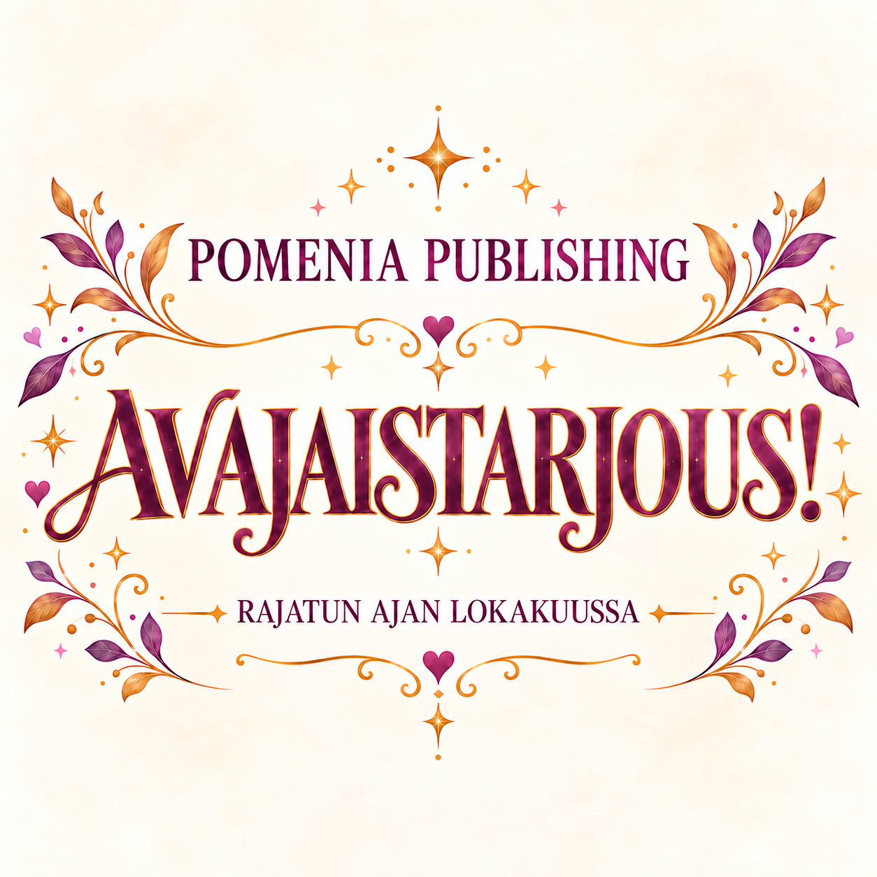 Pomenia Publishing – AVAJAISTARJOUS! Rajatun ajan lokakuussa.